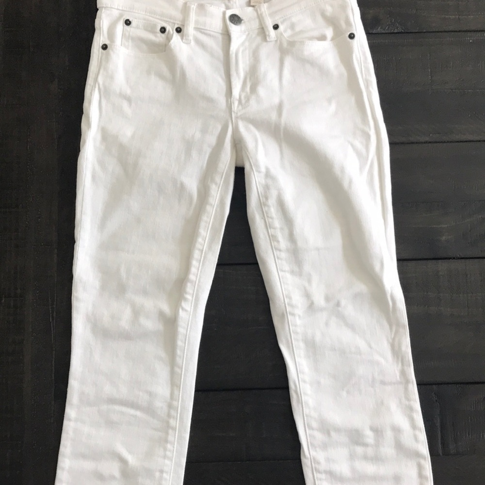 J Crew white denim